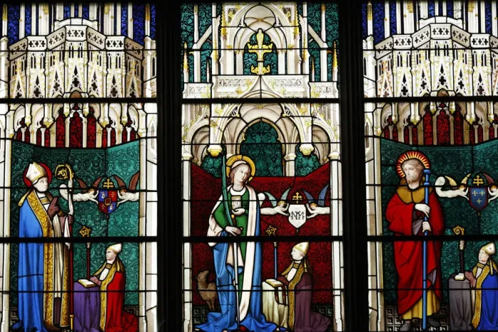 Framed Print : Stained Glass Window, Bourges Cathedral, UNESCO World Heritage Site, Bourges, Centre Framed Print : Stained Glass Window, Bourges Cathedral, UNESCO World Heritage Site, Bourges, Centre
