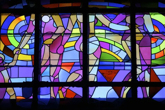 Framed Print : Stained Glass Window, Gellert Hotel and Spa, Budapest, Hungary