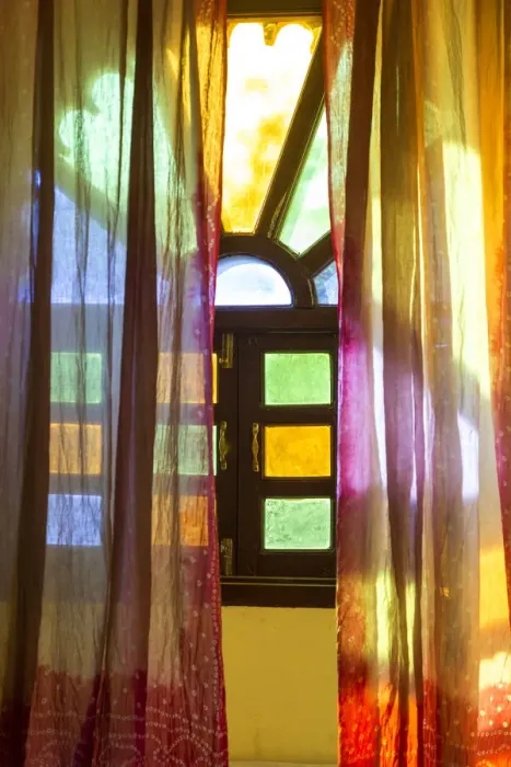 Framed Print : Stained glass window, Marigold Hotel, (as featured in The Best Exotic Marigold Framed Print : Stained glass window, Marigold Hotel, (as featured in The Best Exotic Marigold