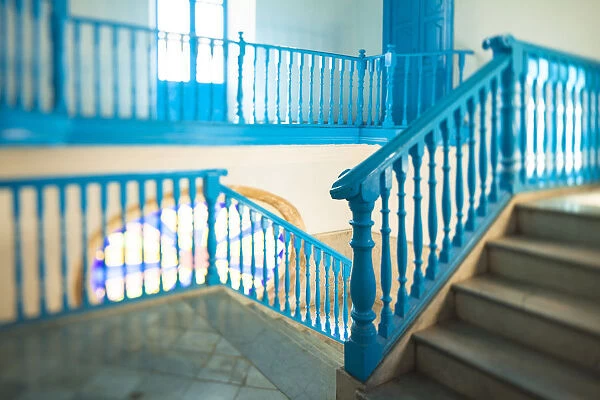 Staircase of a Casa in Habana Vieja, Havana, Cuba