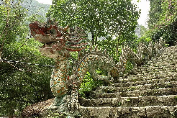 Stairway to Hang Mua Big Pagoda, Ninh Binh, Vietnam
