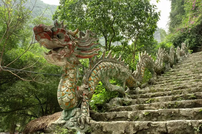 Framed Print : Stairway to Hang Mua Big Pagoda, Ninh Binh, Vietnam