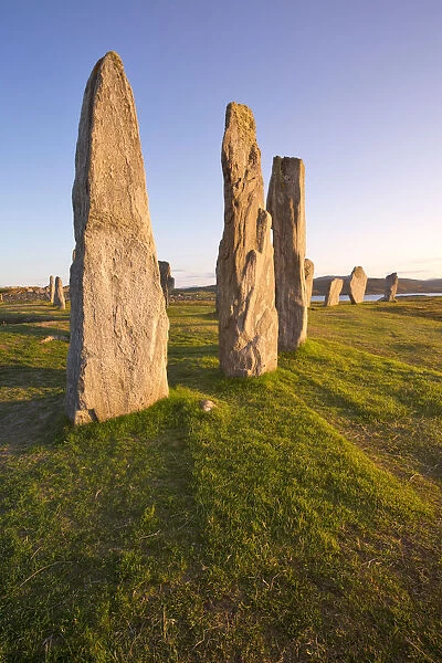 Standing Stones erected in the late Neolithic, Callanish, Isle of Lewis, western scotland