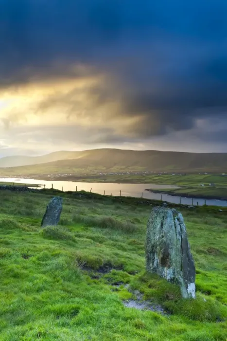 Framed Print : Standing Stones near Portmagee, Valentia Island, Co Kerry, Ireland Framed Print : Standing Stones near Portmagee, Valentia Island, Co Kerry, Ireland