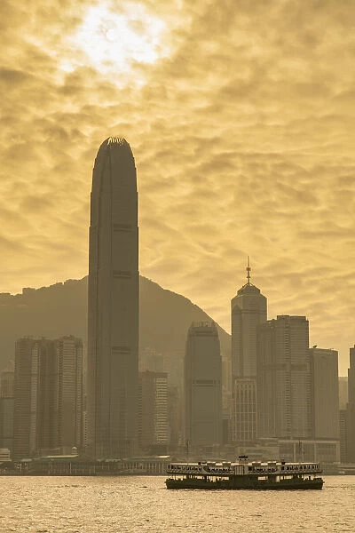 Star Ferry and Hong Kong skyline, Hong Kong, China