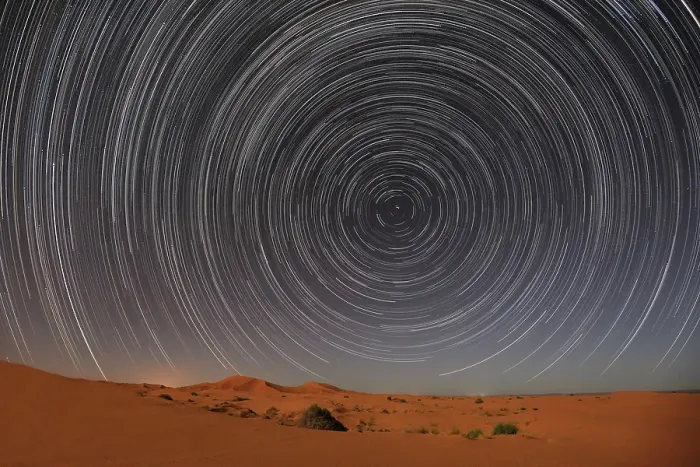 Framed Print : Star trails over sand dunes at night, Erg Chebbi sand sea, Sahara Desert, near Merzouga, Morocco (MR) Framed Print : Star trails over sand dunes at night, Erg Chebbi sand sea, Sahara Desert, near Merzouga, Morocco (MR)