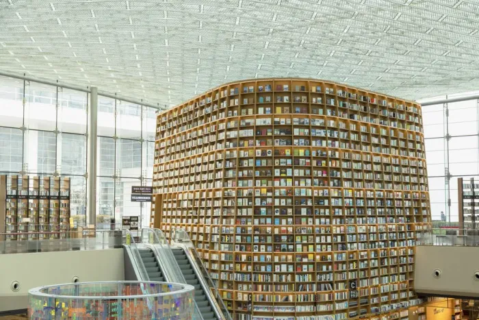 Framed Print : Starfield Library in COEX Mall, Seoul, South Korea