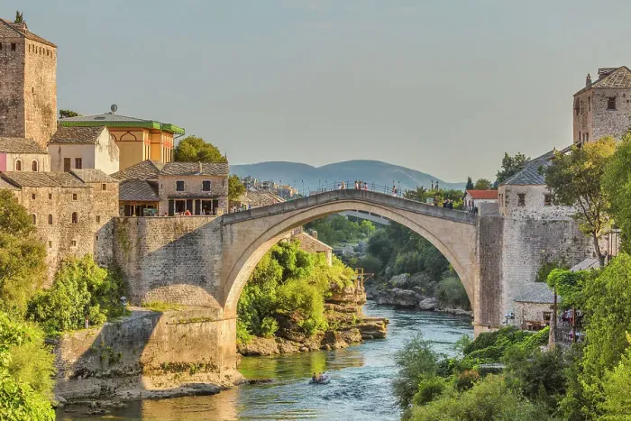 Framed Print : Stari most, Old Bridge, 16th century Ottoman bridge, Mostar, Bosnia Framed Print : Stari most, Old Bridge, 16th century Ottoman bridge, Mostar, Bosnia
