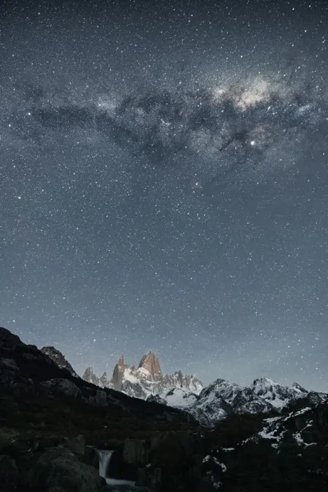 Framed Print : Starry sky above Mt Fitz Roy. El Chalten, Santa Cruz province, Argentina Framed Print : Starry sky above Mt Fitz Roy. El Chalten, Santa Cruz province, Argentina