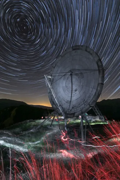 Framed Print : Startrail on Monte Giogo, former NATO base, municipality of Comano Framed Print : Startrail on Monte Giogo, former NATO base, municipality of Comano