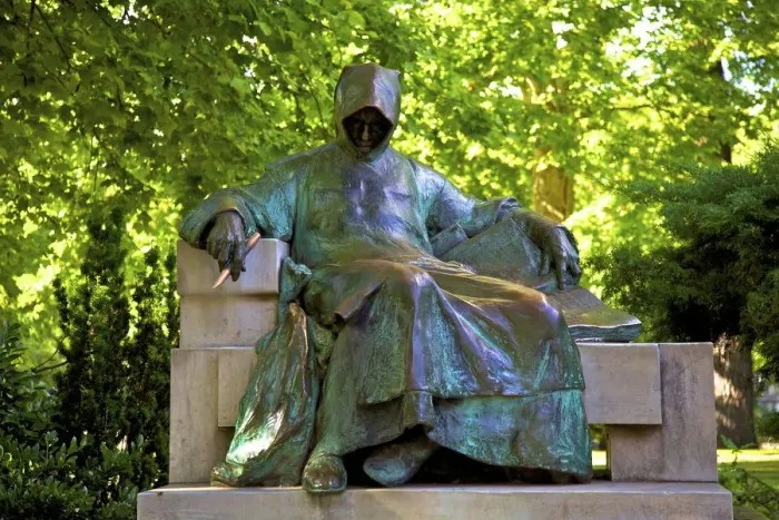 Framed Print : Statue of Anonymous, Vajdahunyad Castle, Budapest, Hungary Framed Print : Statue of Anonymous, Vajdahunyad Castle, Budapest, Hungary