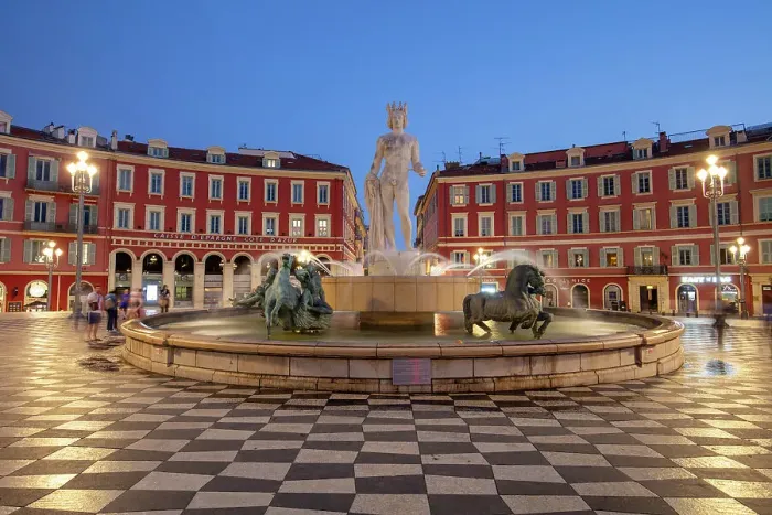 Framed Print : Statue of Apollo, Fontaine du soleil, Place Massena, Nice, Provence-Alpes-Cote d'Azur, France Framed Print : Statue of Apollo, Fontaine du soleil, Place Massena, Nice, Provence-Alpes-Cote d'Azur, France