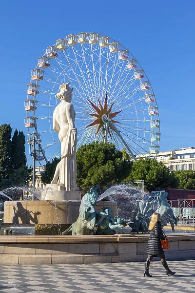 Statue of Apollo at Place Massena, Nice, South of France