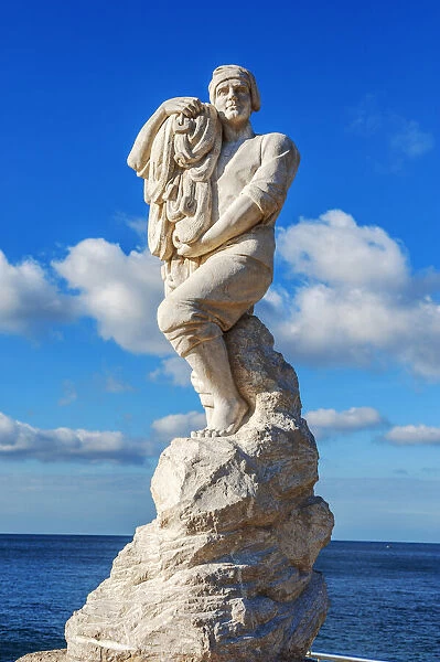 Statue de Calendal, Cassis, Bouches-du-Rhone, Provence-Alpes-Cote d'Azur, France