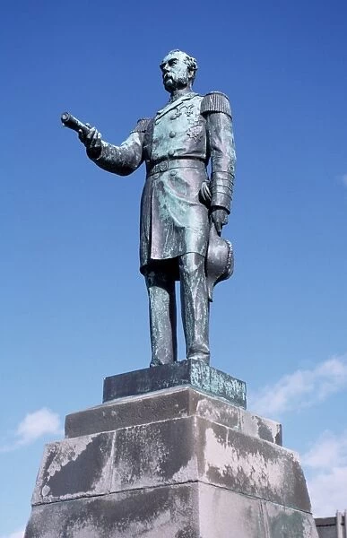 Statue of Danish King from when Iceland was a colony of Denmark