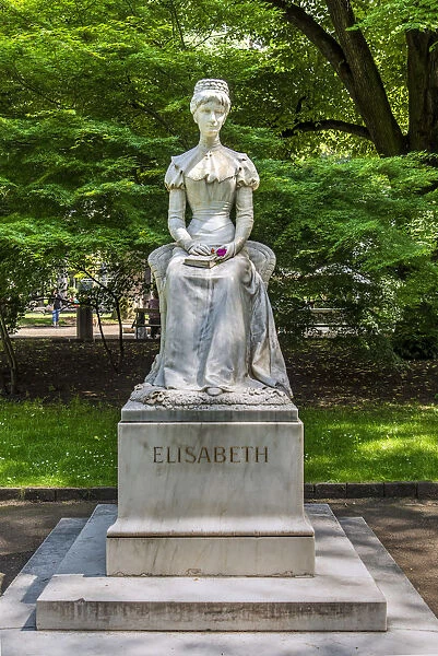 Statue of Empress Elisabeth of Austria, Merano - Meran, Trentino Alto Adige - South Tyrol
