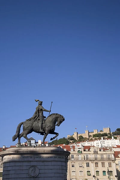 Statue of King Joao, Praca da Figueira, Lisbon, Portugal