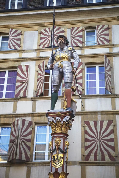 Statue of knight, Neuchatel, Switzerland