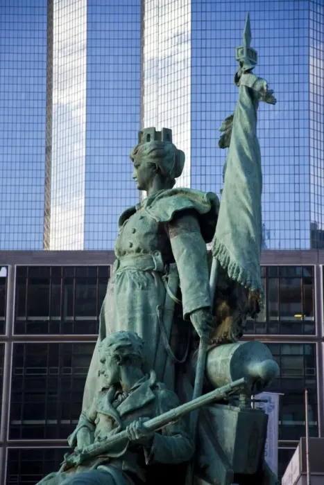 Framed Print : Statue of La Defense of Paris in the main business district of Paris, La Defense, France Framed Print : Statue of La Defense of Paris in the main business district of Paris, La Defense, France