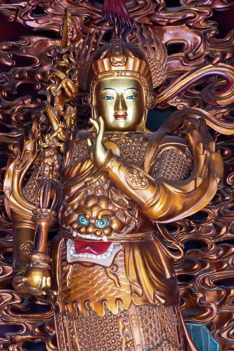 Framed Print : Statue at Lama Temple, Beijing, China
