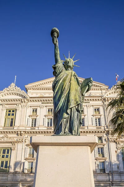 Statue of Liberty, Opera House, Quai des Etats Unis, Nice, South of France