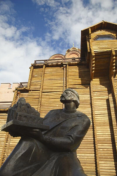 Statue outside Golden Gate (Zoloti Vorota), Kiev, Ukraine