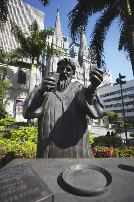 Framed Print : Statue outside Presbytarian Cathedral, Centro, Rio de Janeiro, Brazil Framed Print : Statue outside Presbytarian Cathedral, Centro, Rio de Janeiro, Brazil