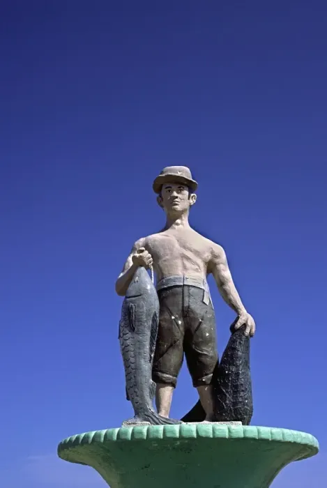 Framed Print : A statue of a pescador Framed Print : A statue of a pescador