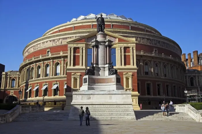 Framed Print : The statue of Prince Albert standing outside the Albert Hall Framed Print : The statue of Prince Albert standing outside the Albert Hall