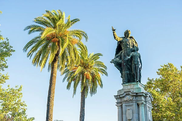 Statue of San Juan Bautista de la Salle, Jerez de la Frontera, Andalusia, Spain