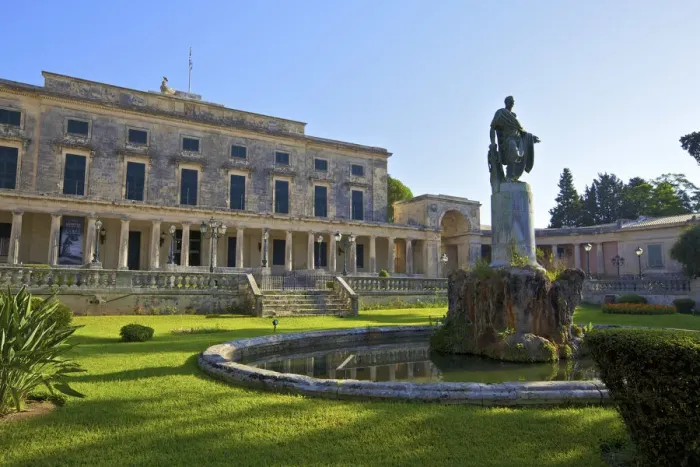 Framed Print : Statue of Sir Frederick Adam In Front of The Palace of St. Michael and St. George Framed Print : Statue of Sir Frederick Adam In Front of The Palace of St. Michael and St. George