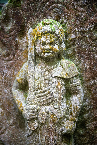 Statue at temple, near Osaka, Japan