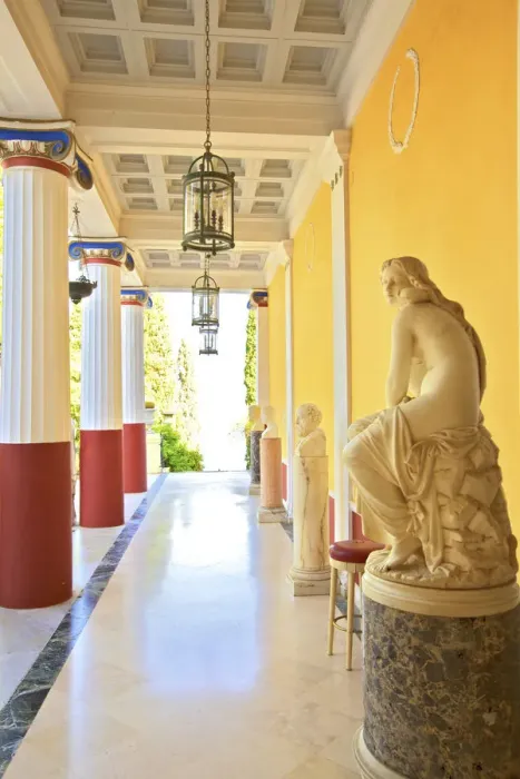 Framed Print : Statues at Achilleion Palace, Corfu, The Ionian Islands, Greek Islands, Greece, Europe Framed Print : Statues at Achilleion Palace, Corfu, The Ionian Islands, Greek Islands, Greece, Europe