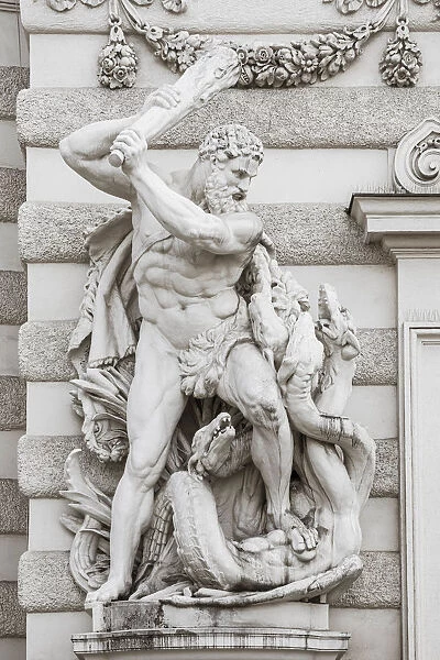Statues on the Hofburg, Vienna, Austria