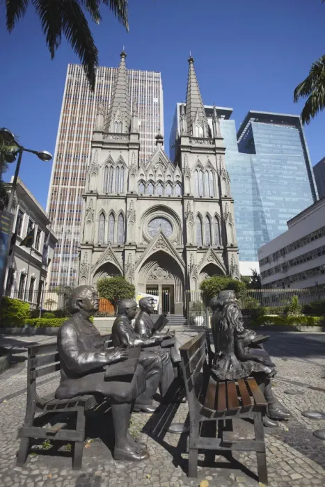 Framed Print : Statues outside Presbytarian Cathedral, Centro, Rio de Janeiro, Brazil Framed Print : Statues outside Presbytarian Cathedral, Centro, Rio de Janeiro, Brazil