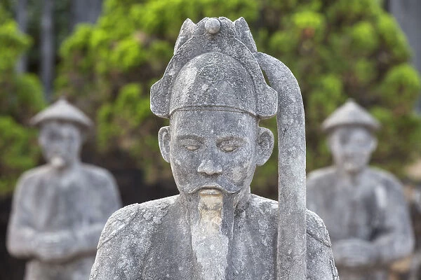 Statues at Tomb of Khai Dinh (UNESCO World Heritage Site), Hue, Thua Thien-Hue, Vietnam