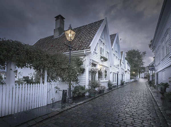 Stavanger city during the evening, Rogaland county, southern Norway