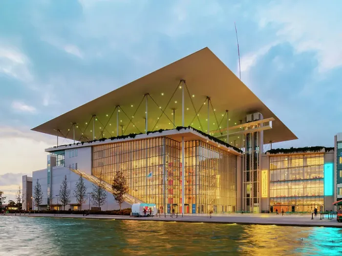 Framed Print : Stavros Niarchos Foundation Cultural Center at dusk, Athens, Attica, Greece Framed Print : Stavros Niarchos Foundation Cultural Center at dusk, Athens, Attica, Greece