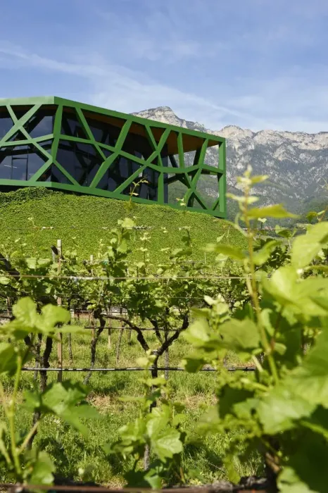 Framed Print : Steel vines architecture of the Tramin Winery, Wine Route, Tramin, South Tyrol, Italy Framed Print : Steel vines architecture of the Tramin Winery, Wine Route, Tramin, South Tyrol, Italy