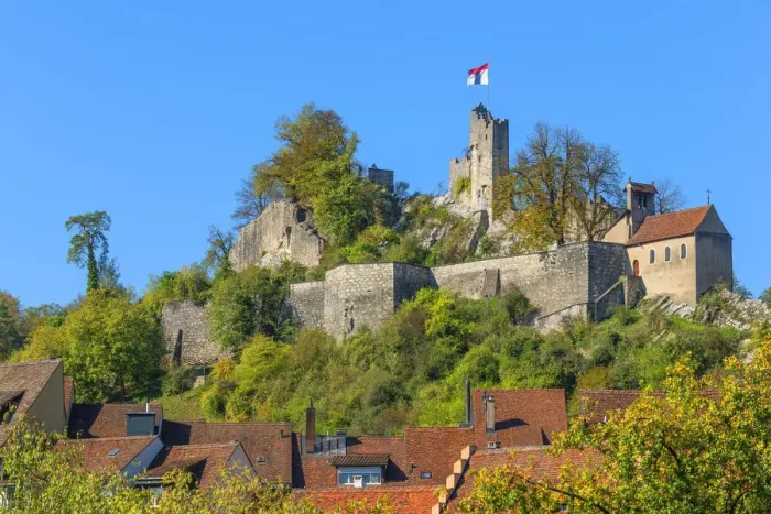 Framed Print : Stein castle, Baden, Aargau, Switzerland