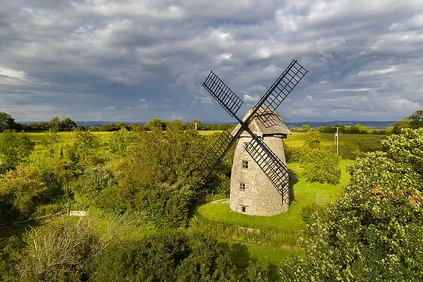 Stembridge Tower Mill, the last remaining thatched windmill in England, High Ham