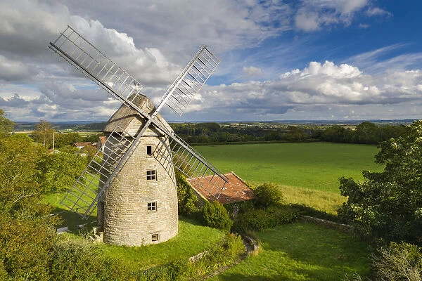 Stembridge Tower Mill, the last remaining thatched windmill in England, High Ham
