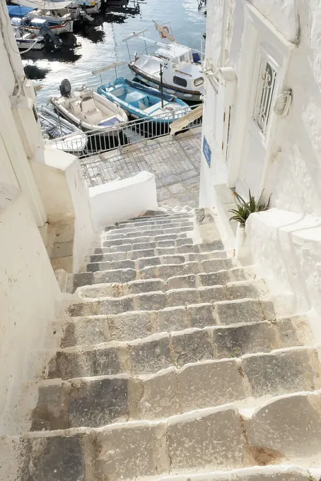 Framed Print : Steps leading to the harbour, Hydra Town, Hydra (Ydra), Saronic Islands, Greece Framed Print : Steps leading to the harbour, Hydra Town, Hydra (Ydra), Saronic Islands, Greece