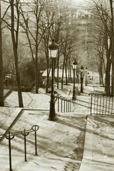 Framed Print : Steps to Montmartre, Paris, France Framed Print : Steps to Montmartre, Paris, France