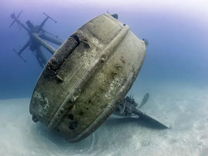 Framed Print : The stern of the USS Kittiwake wreck off Seven Mile Beach, Grand Cayman, Cayman Islands, British West Indies Framed Print : The stern of the USS Kittiwake wreck off Seven Mile Beach, Grand Cayman, Cayman Islands, British West Indies