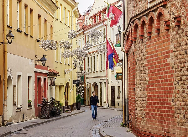 Stikliu Street, Old Town, Vilnius, Lithuania