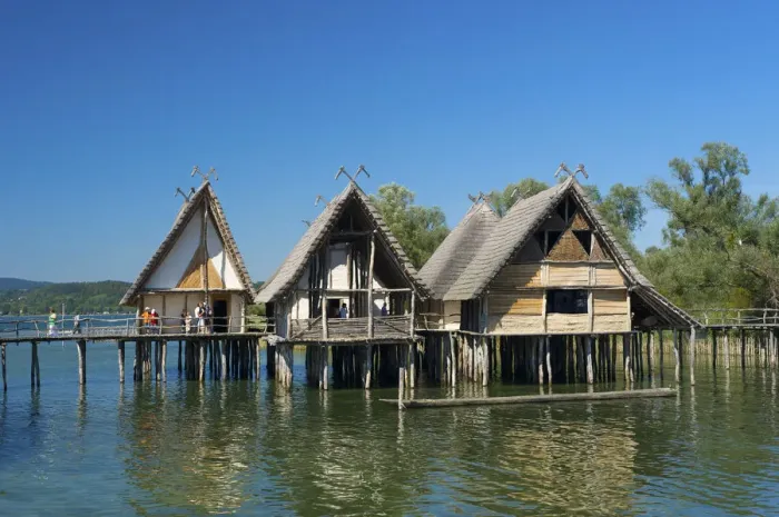 Framed Print : Stilt houses in Unteruhldingen, Lake Constance, Baden-Wuerttemberg, Germany Framed Print : Stilt houses in Unteruhldingen, Lake Constance, Baden-Wuerttemberg, Germany