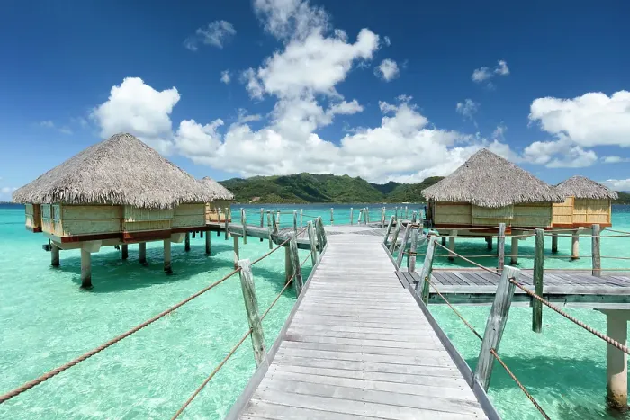 Framed Print : Stilted over-water hotel suites, Taha'a, Society Islands, Pacific Ocean, French Polynesia Framed Print : Stilted over-water hotel suites, Taha'a, Society Islands, Pacific Ocean, French Polynesia