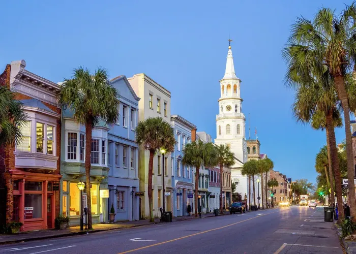 Framed Print : St.Michaels Church, Broad Street, French Quarter, Picturesque Scene, Charleston, South Carolina, USA Framed Print : St.Michaels Church, Broad Street, French Quarter, Picturesque Scene, Charleston, South Carolina, USA