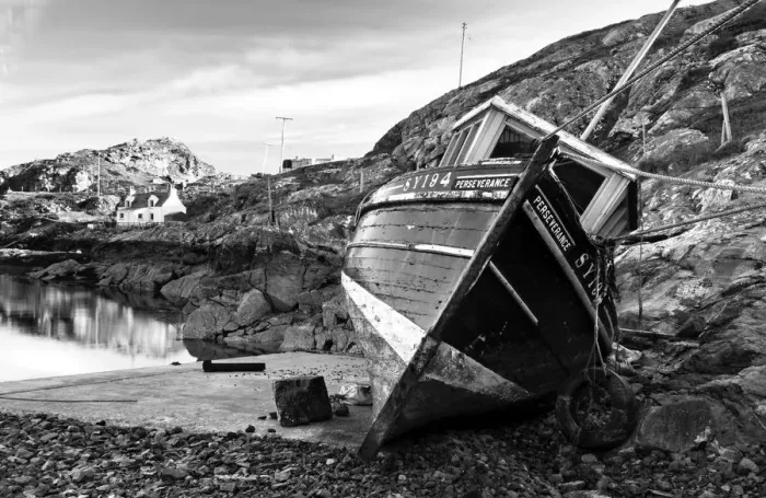 Framed Print : Stockinish harbour on the Isle of Harris, Hebrides, Scotland, UK Framed Print : Stockinish harbour on the Isle of Harris, Hebrides, Scotland, UK